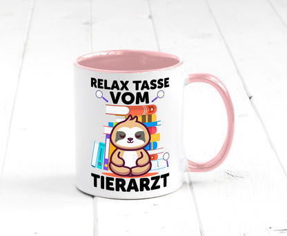 Relax Tasse: Tierarzt | Tiermedizin Mediziner Geschenkidee Tierliebhaber Humor