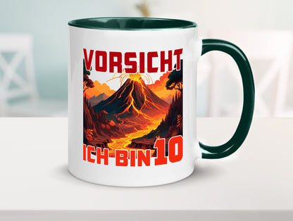 10. Geburtstag | 10 Jahre Vulkanausbruch Vulkan Humor Geschenkidee Tasse