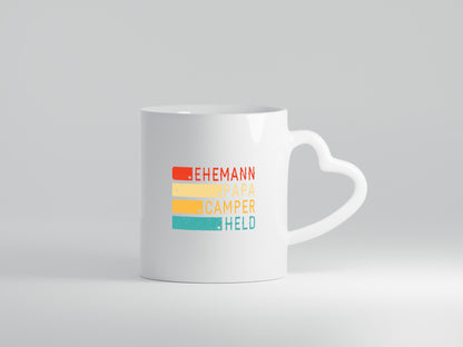 Ehemann | Papa Camper Held Camping Natur Humor Geschenkidee Tasse
