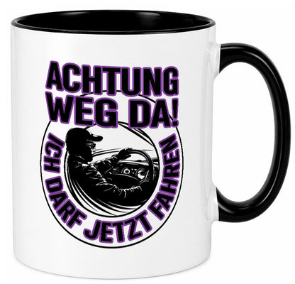 Achtung weg da ich darf jetzt Fahren | Führerschein lustig Humor Geschenkidee