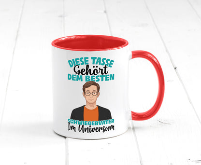 Im Universum: Schwiegervater |Schwiegersohn | Beziehung Geschenkidee Familie Tasse