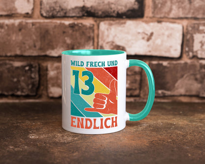13. Geburtstag | 13 Jahre Wild und Frech Humor Geschenkidee Tasse