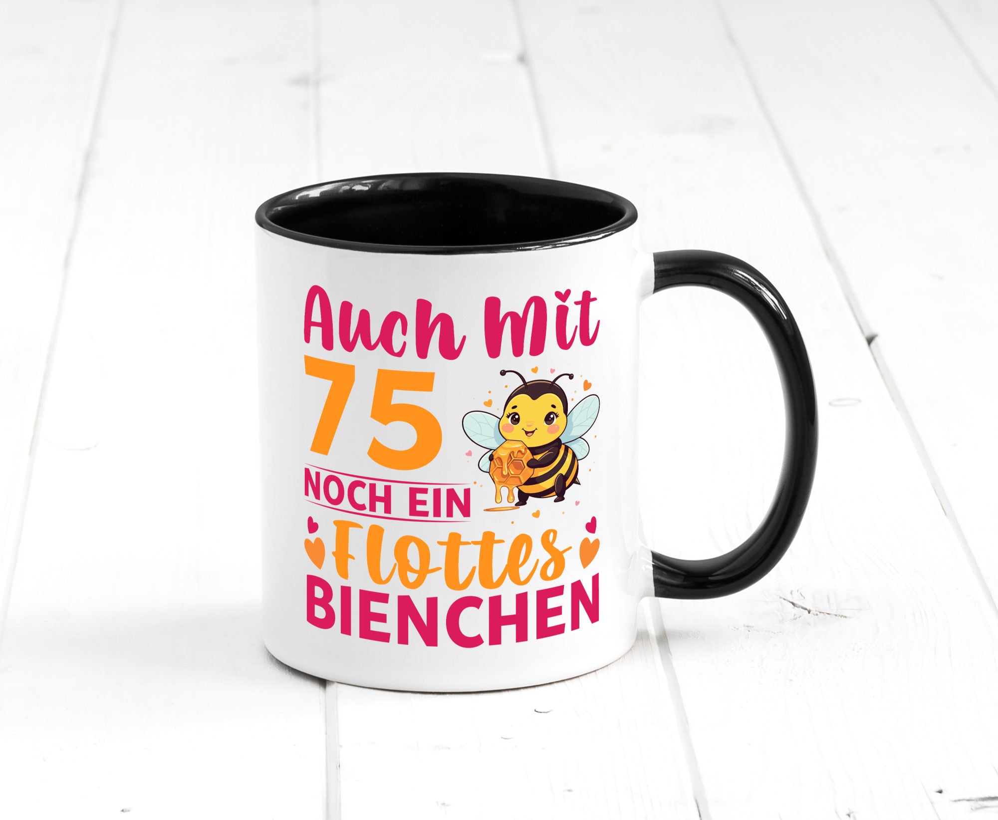 75. Geburtstag | Flottes Bienchen 75 Jahre v2 Geschenk Geschenkidee lustiger