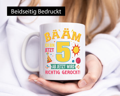 5. Geburtstag | 5 Jahre ab jetzt wird richtig gerockt Geschenk Geschenkidee