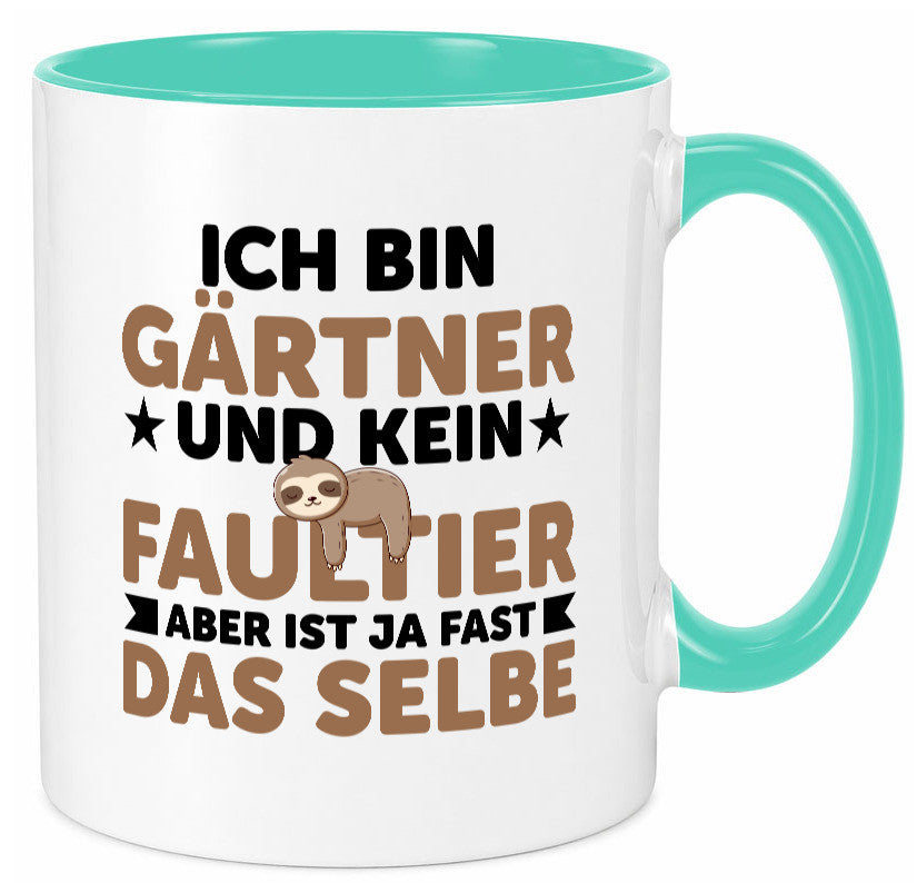 Ich bin kein Faultier: Gärtner | Gartenbau v2 Geschenk Tierliebhaber Humor