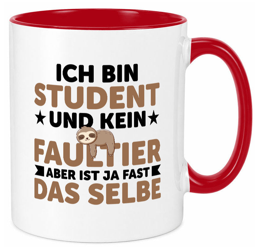 Ich bin kein Faultier: Student | Universität Uni Studium v2 lustiger Spruch