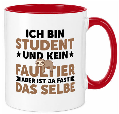 Ich bin kein Faultier: Student | Universität Uni Studium v2 lustiger Spruch