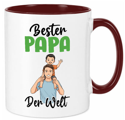 Bester Papa | Vatertag Daddy Familie lustiger Spruch Geschenk Geschenkidee Tasse