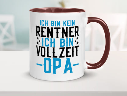 Rentner | Vollzeit Opa Pension Ruhestand Großvater lustiger Spruch Geschenk