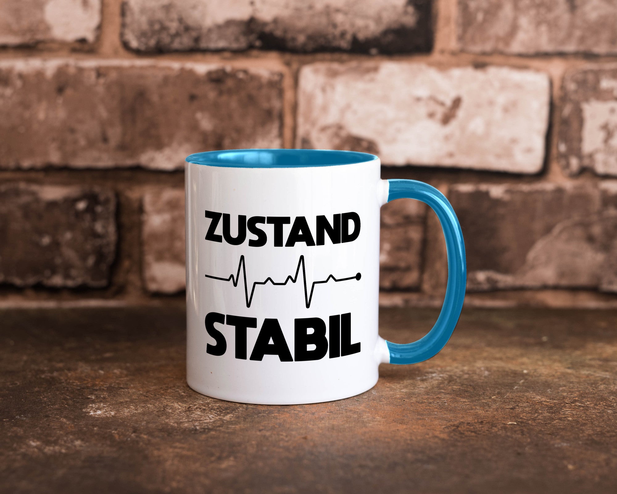Zustand Stabil | Herzschlag Heartbeat lustiger Spruch Geschenk Humor