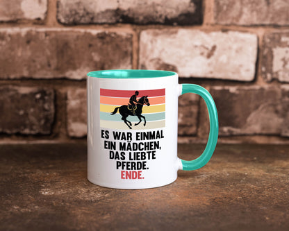 Es war einmal ein Mädchen das Liebte Pferde | lustig Humor Geschenkidee Tasse