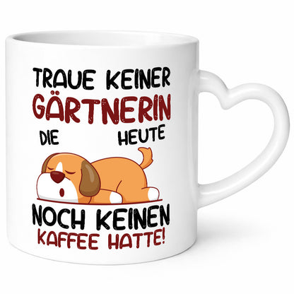 Traue keiner Gärtnerin | Gartenbau Geschenk Humor Geschenkidee lustiger Spruch