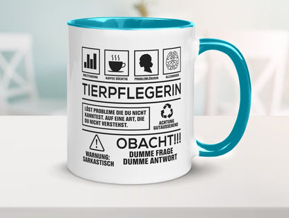 Achtung Probleme Tierpflegerin | Pflegeberuf Tierheim lustiger Spruch Geschenk