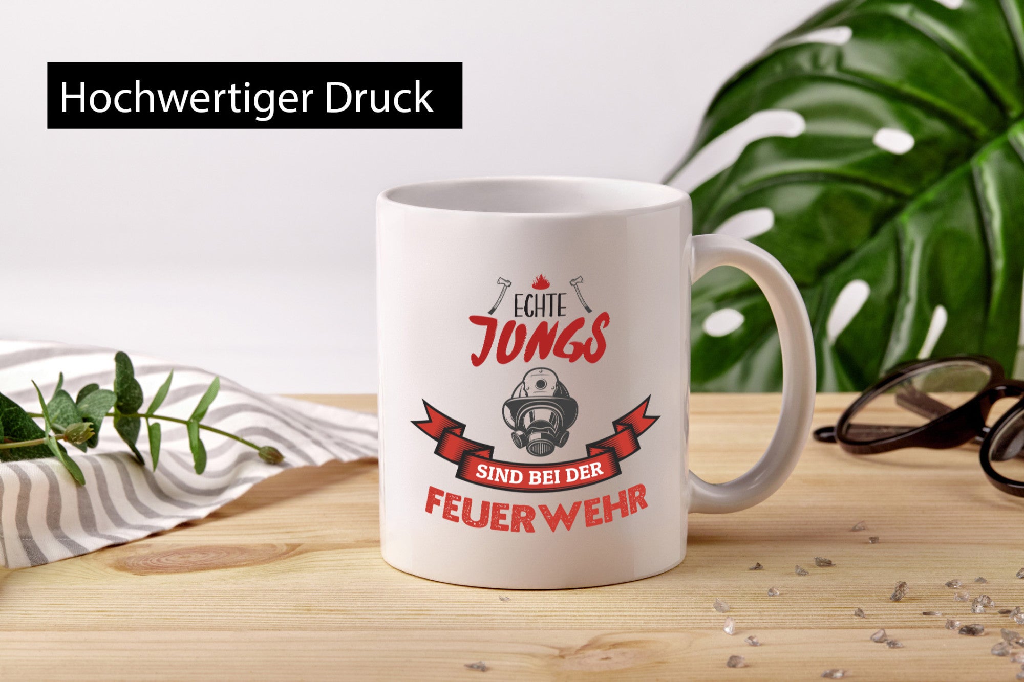 Echte Jungs sind bei der Feuerwehr | Feuerwehrmann lustiger Spruch Geschenk