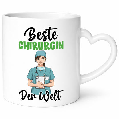 Beste Chirurgin | Chirurgie Krankenhaus v2 Humor Geschenkidee Tasse