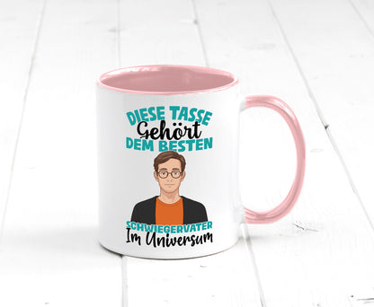 Im Universum: Schwiegervater |Schwiegersohn | Beziehung Geschenkidee Familie Tasse