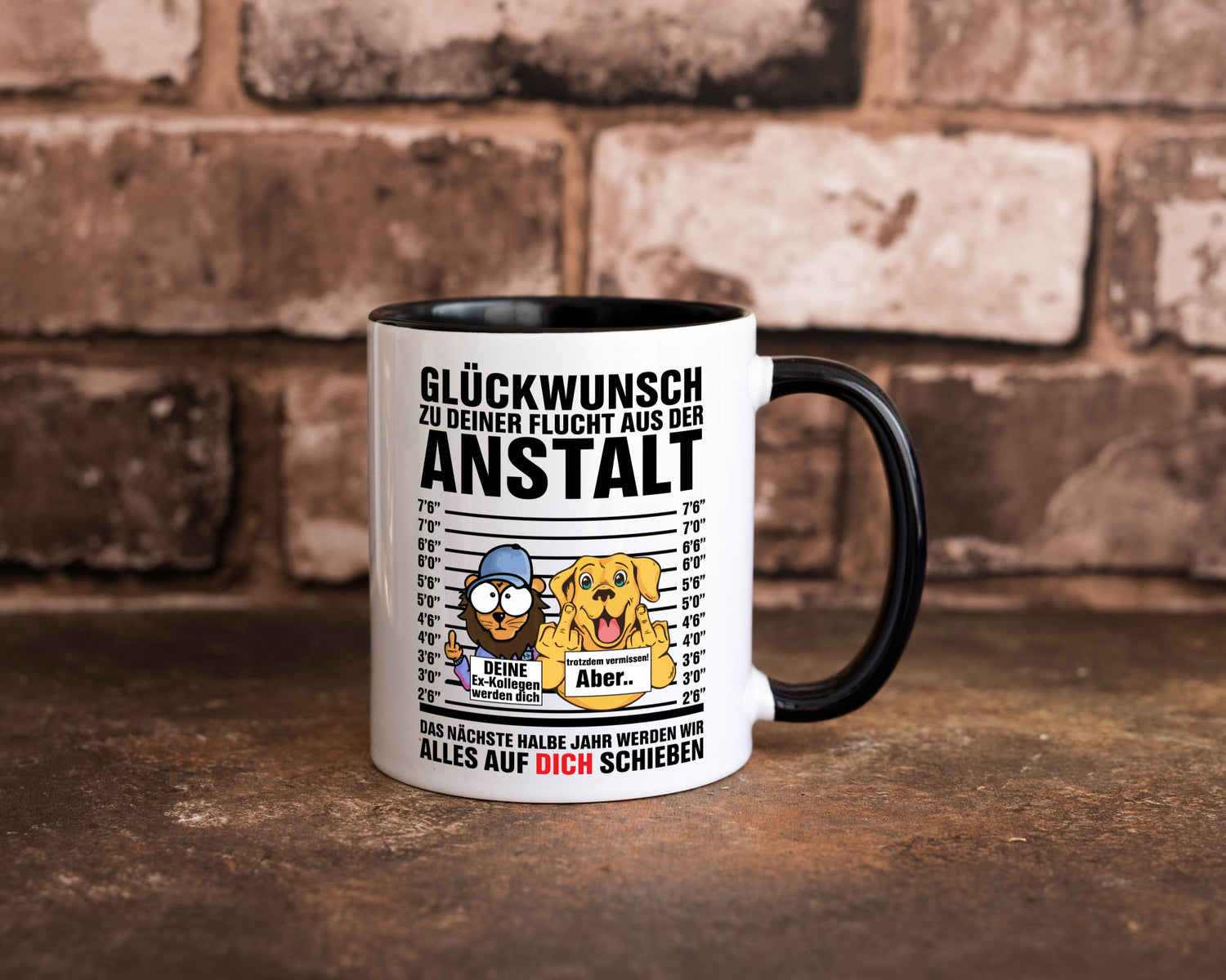 Glückwunsch zu deiner Flucht | Abschiedgeschenk v3 Geschenk Humor Geschenkidee
