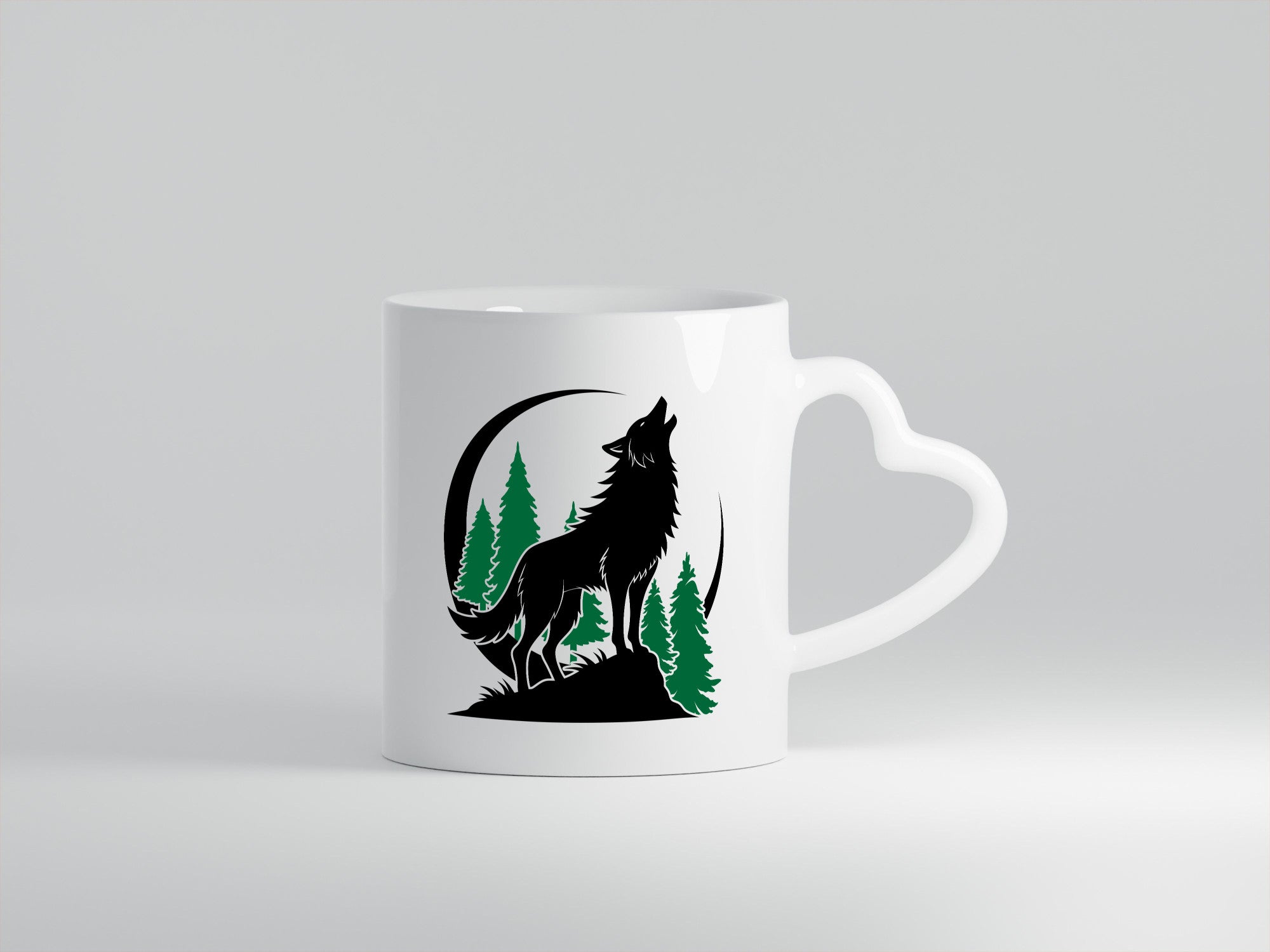Wolf | Wald Schreiender lustig Humor Geschenkidee Geschenk Tasse