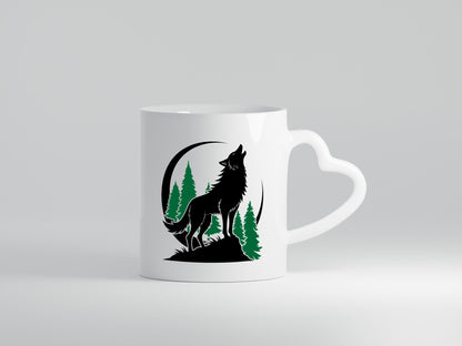 Wolf | Wald Schreiender lustig Humor Geschenkidee Geschenk Tasse