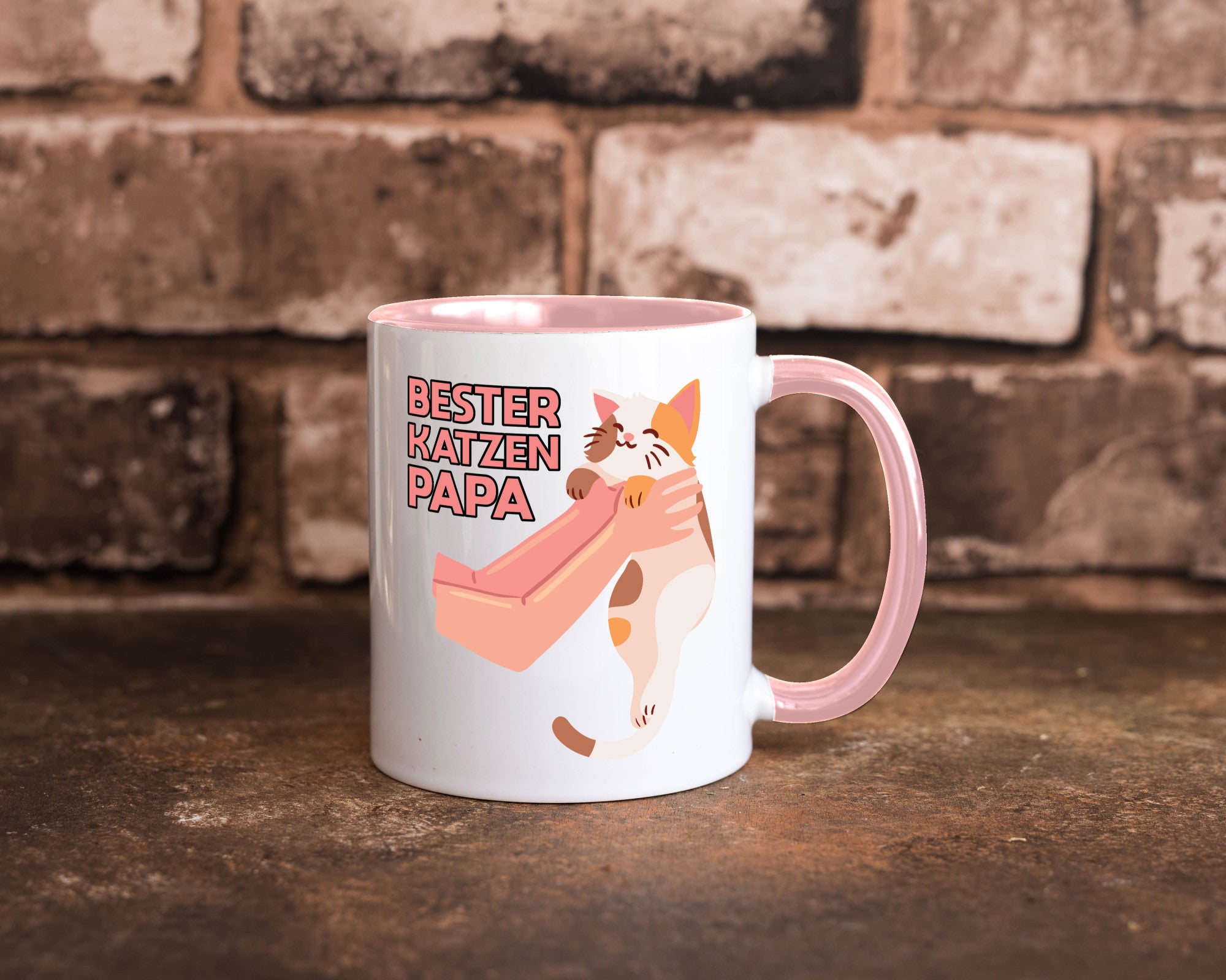 Bester Katzenpapa | Katze Gabel Geschenk Tierliebhaber Humor lustiger Spruch
