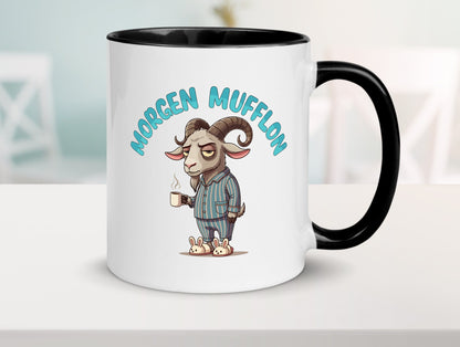 Morgen Mufflon | Morgenmuffe v2 lustig Humor Geschenkidee Geschenk Tasse