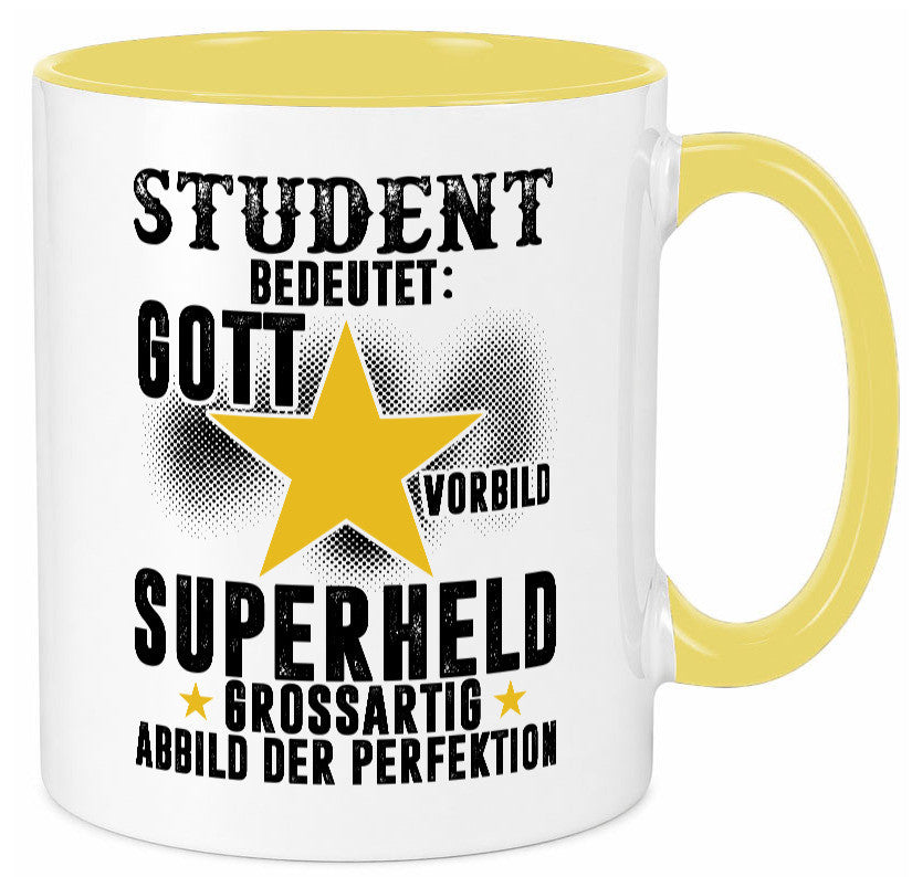 Bedeutung von Student | Universität Uni Studium Geschenkidee Humor Tasse