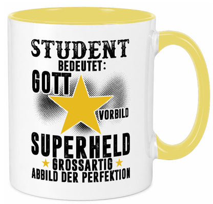 Bedeutung von Student | Universität Uni Studium Geschenkidee Humor Tasse
