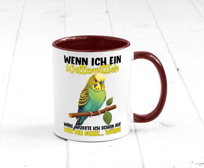 Wellensittich | Vogelbesitzer Humor Geschenkidee Tasse