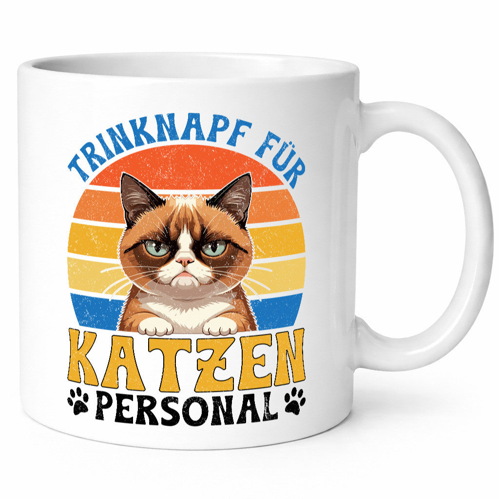 Katzen Personal | Katzenbesitzer Tasse Katze Humor vl6 Geschenkidee
