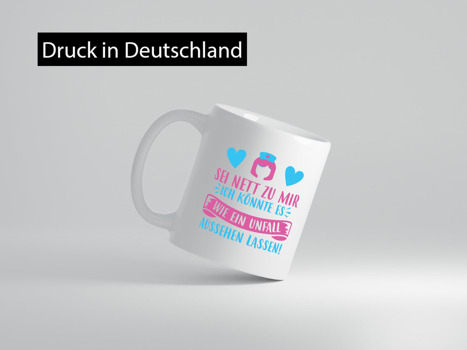 Sei nett, könnte wie ein Unfall aussehen | Kopf lustiger Spruch Geschenk Humor