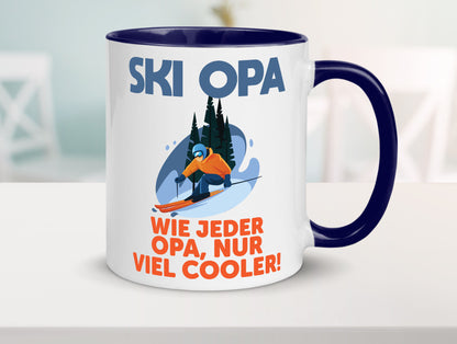 Ski Opa, normal, nur cooler | Skifahrer Bäume Schnee Geschenkidee Familie Humor
