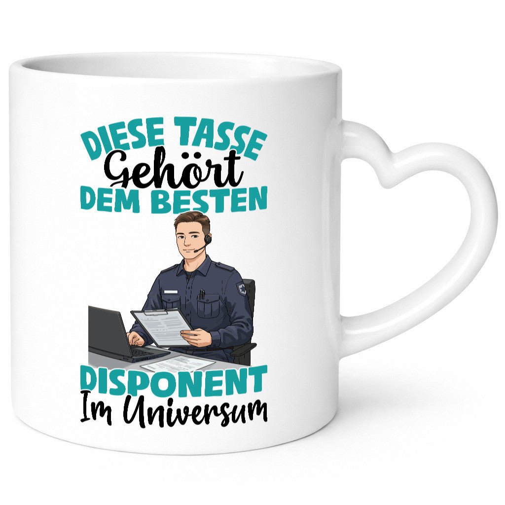 Im Universum: Disponent | Zuteiler Humor Geschenkidee Tasse