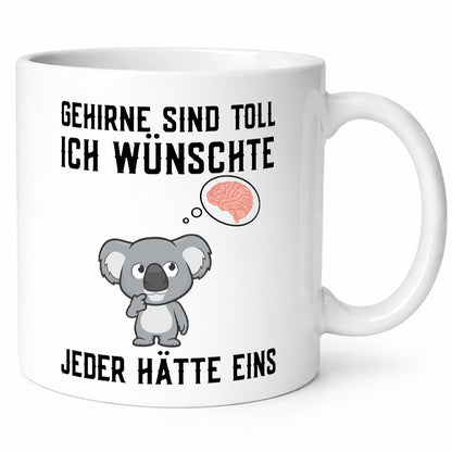 Gehirne sind toll | Dummheit Koala Comic witziger Spruch Geschenkidee Humor