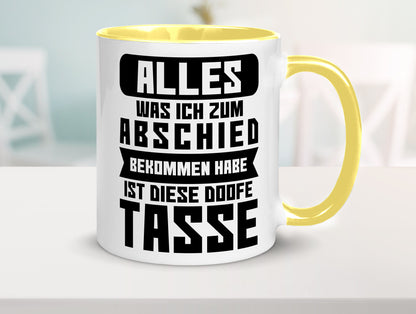 Zum Abschied | Kollegen Jobwechsel Büro Abschluss Geschenk Arbeit lustiger