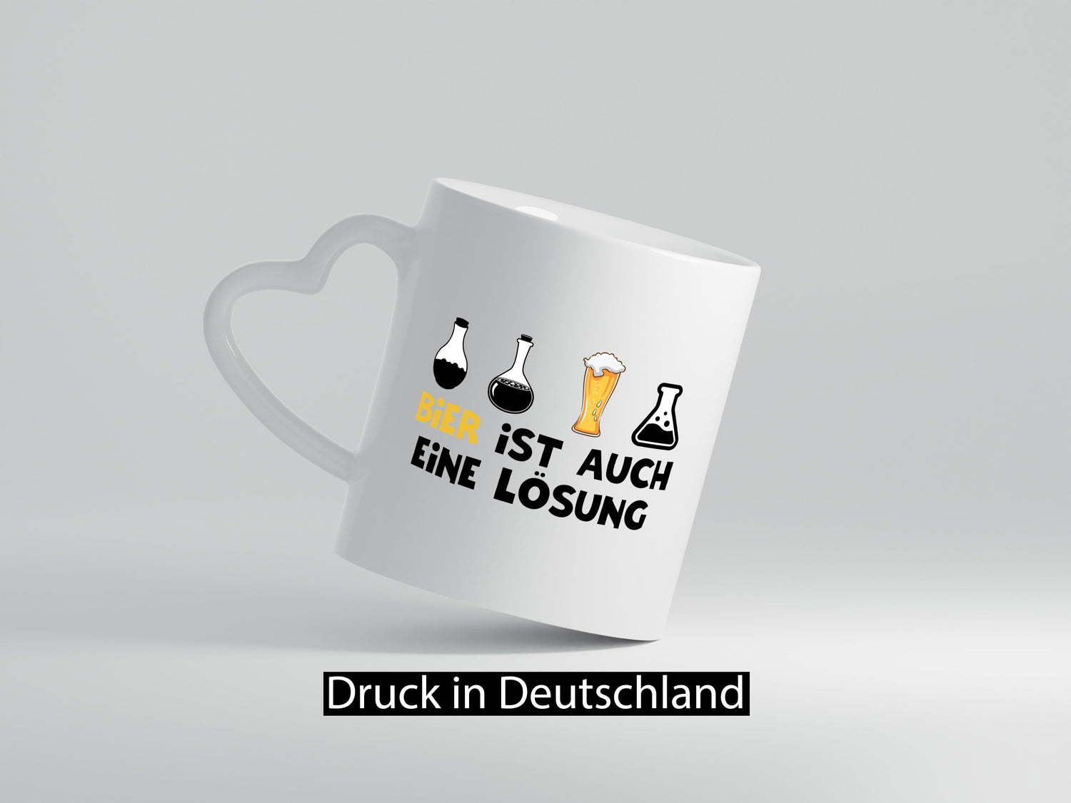 Bier ist auch eine Lösung | Bierliebhaber Biertrinker Geschenk Humor