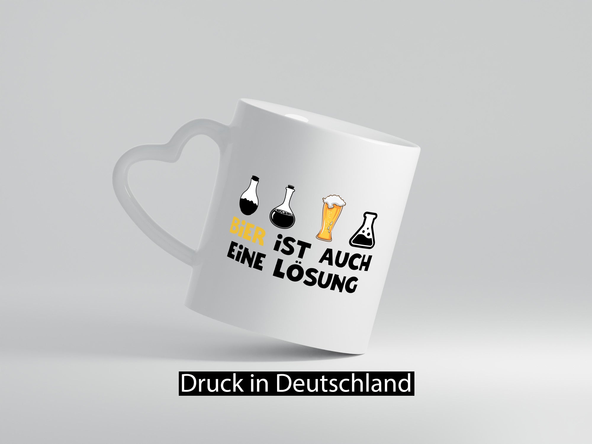 Bier ist auch eine Lösung | Bierliebhaber Biertrinker Geschenk Humor