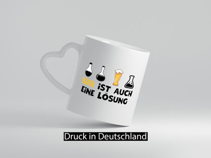 Bier ist auch eine Lösung | Bierliebhaber Biertrinker Geschenk Humor