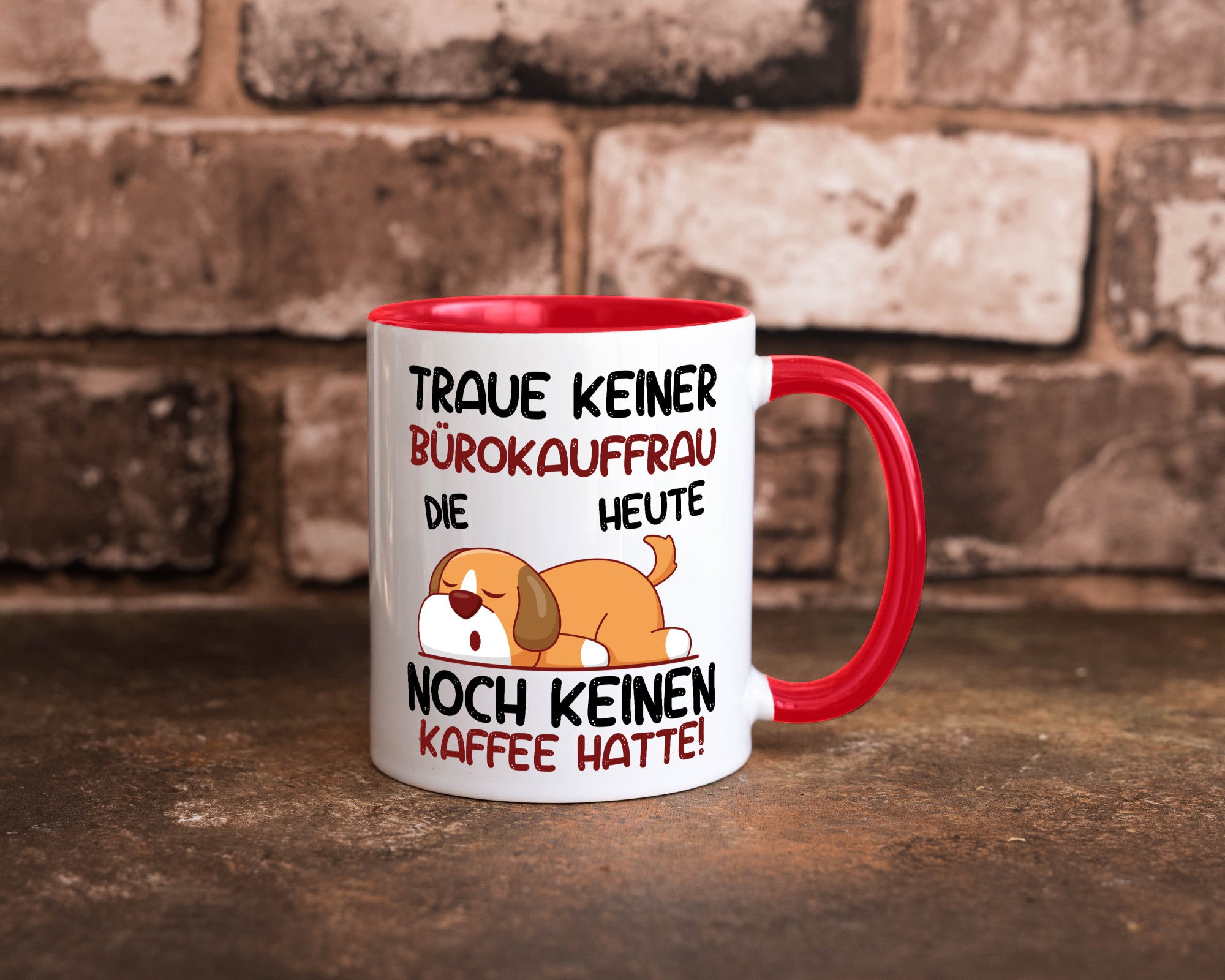Traue keiner Bürokauffrau | Kauffrau lustig Arbeit Kollegen Büro Geschenk Tasse