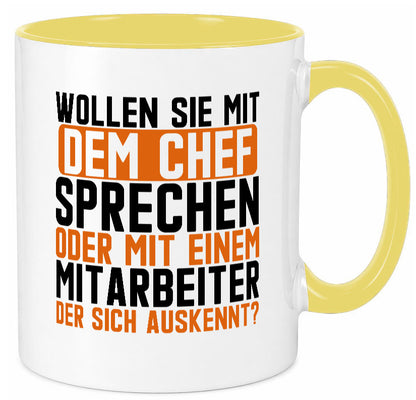 Wollen sie mit dem Chef Sprechen | Mitarbeiter Humor Arbeit Kollegen Büro