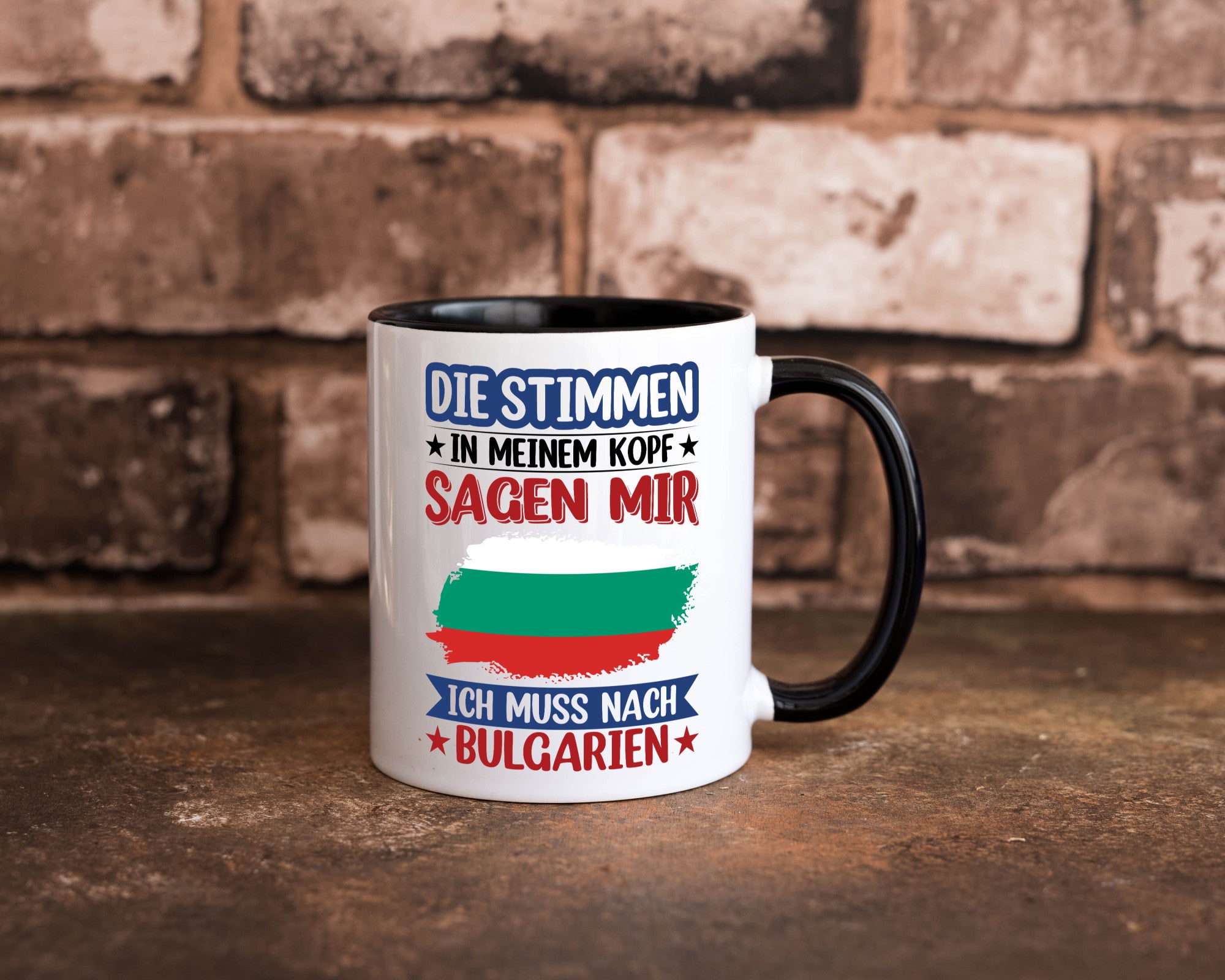 Bulgarien | Urlaub Stimmen in meinem Kopf Traumland Humor Geschenkidee Tasse