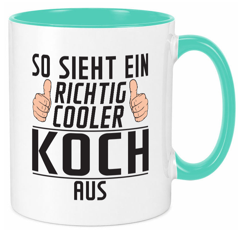 Richtig Cooler Koch | Chefkoch Humor Arbeit Kollegen Büro Geschenkidee Tasse