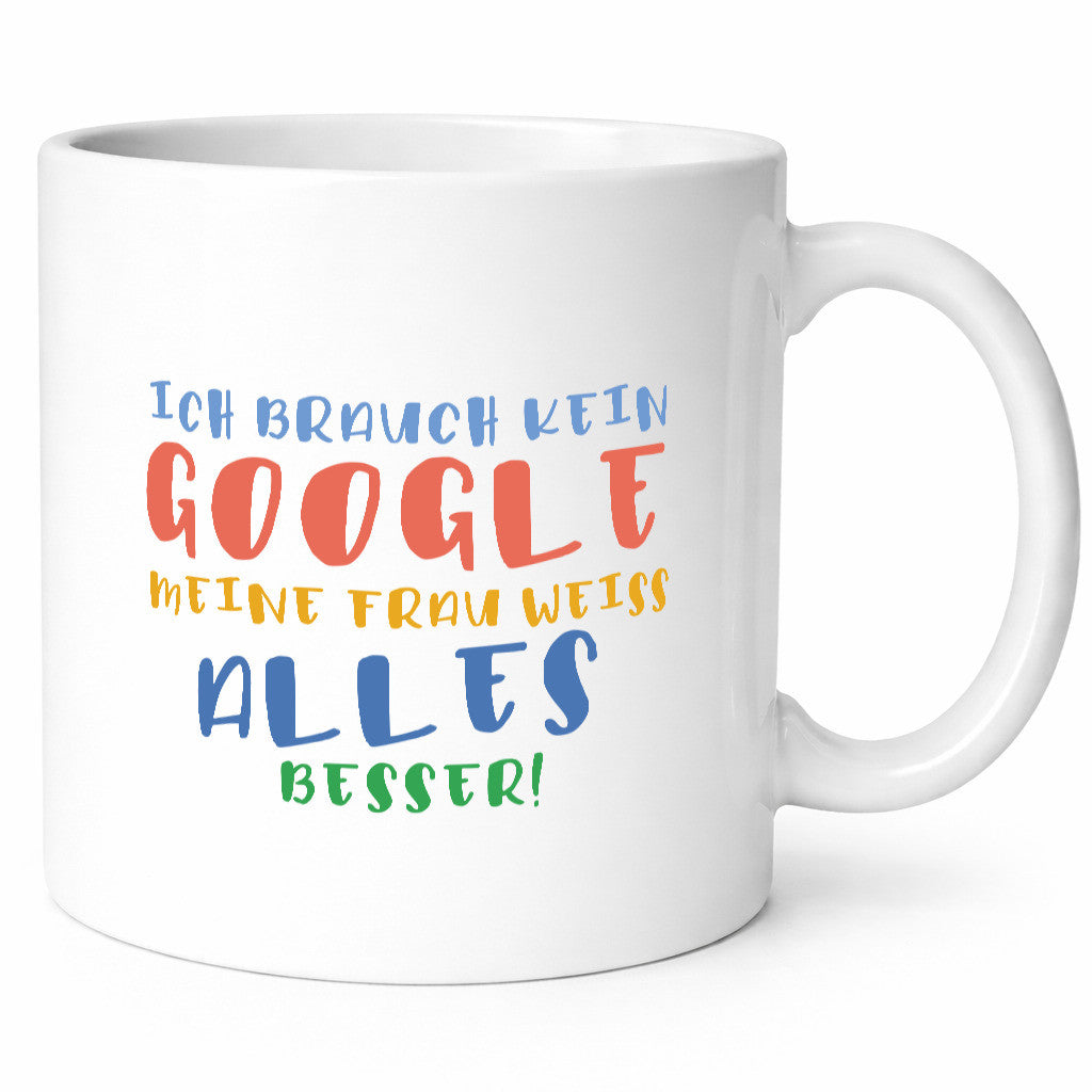 Meine Frau weiß alles besser | Google Ehe Gattin Geschenk Humor Geschenkidee