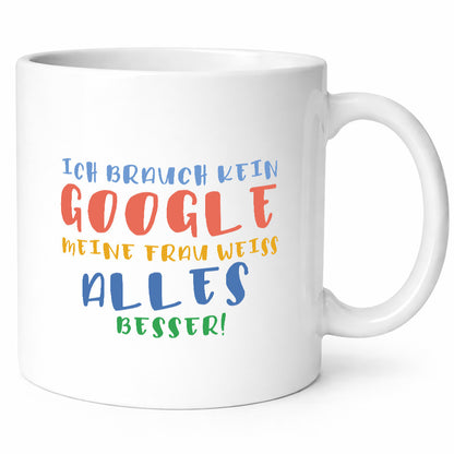 Meine Frau weiß alles besser | Google Ehe Gattin Geschenk Humor Geschenkidee