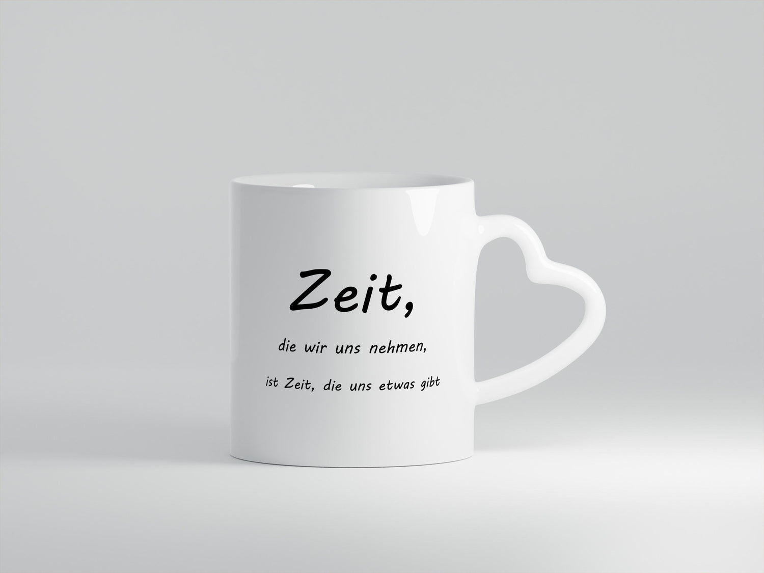Zeit die wir uns nehmen ist etwas gibt Humor Geschenkidee Tasse