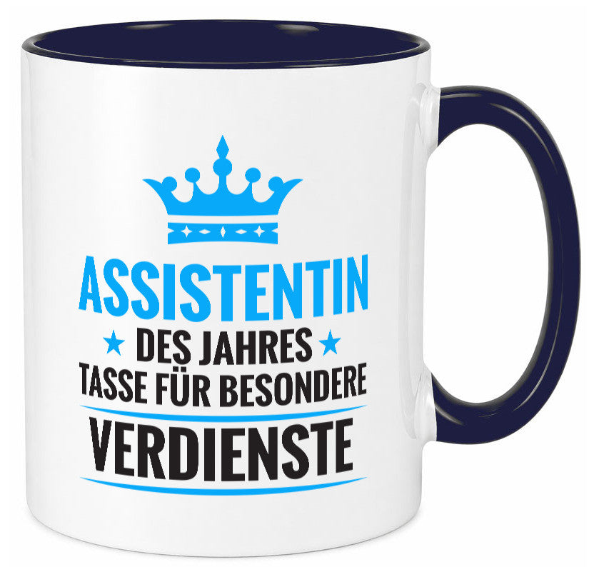 Besonderer Verdienst: Assistentin | Assistenz Hilfskraft Humor Geschenkidee