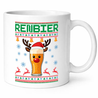 Renbier | Ugly Christmas Weihnachten lustig Humor Geschenkidee Geschenk Tasse
