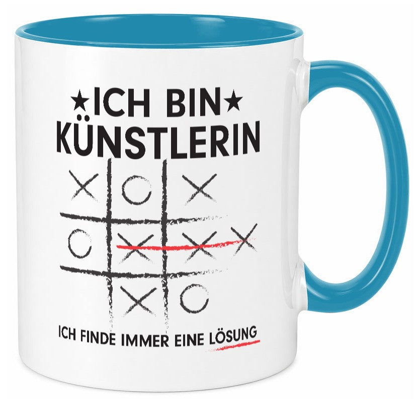 Löse Probleme: Künstlerin | Kunst lustig Humor Geschenkidee Geschenk Tasse
