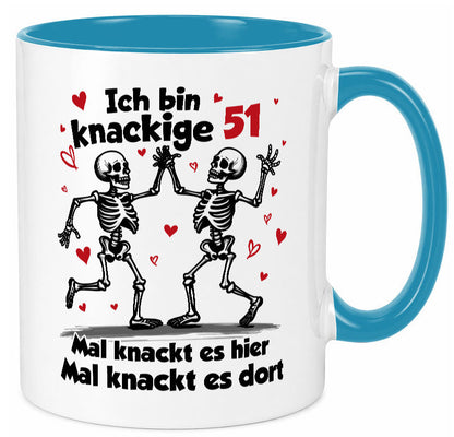 51. Geburtstag | Knackige 51 Ich bin alt v2 Humor Geschenkidee Tasse