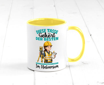 Im Universum: Vermessungstechnikerin | Techniker lustiger Spruch Geschenk Humor