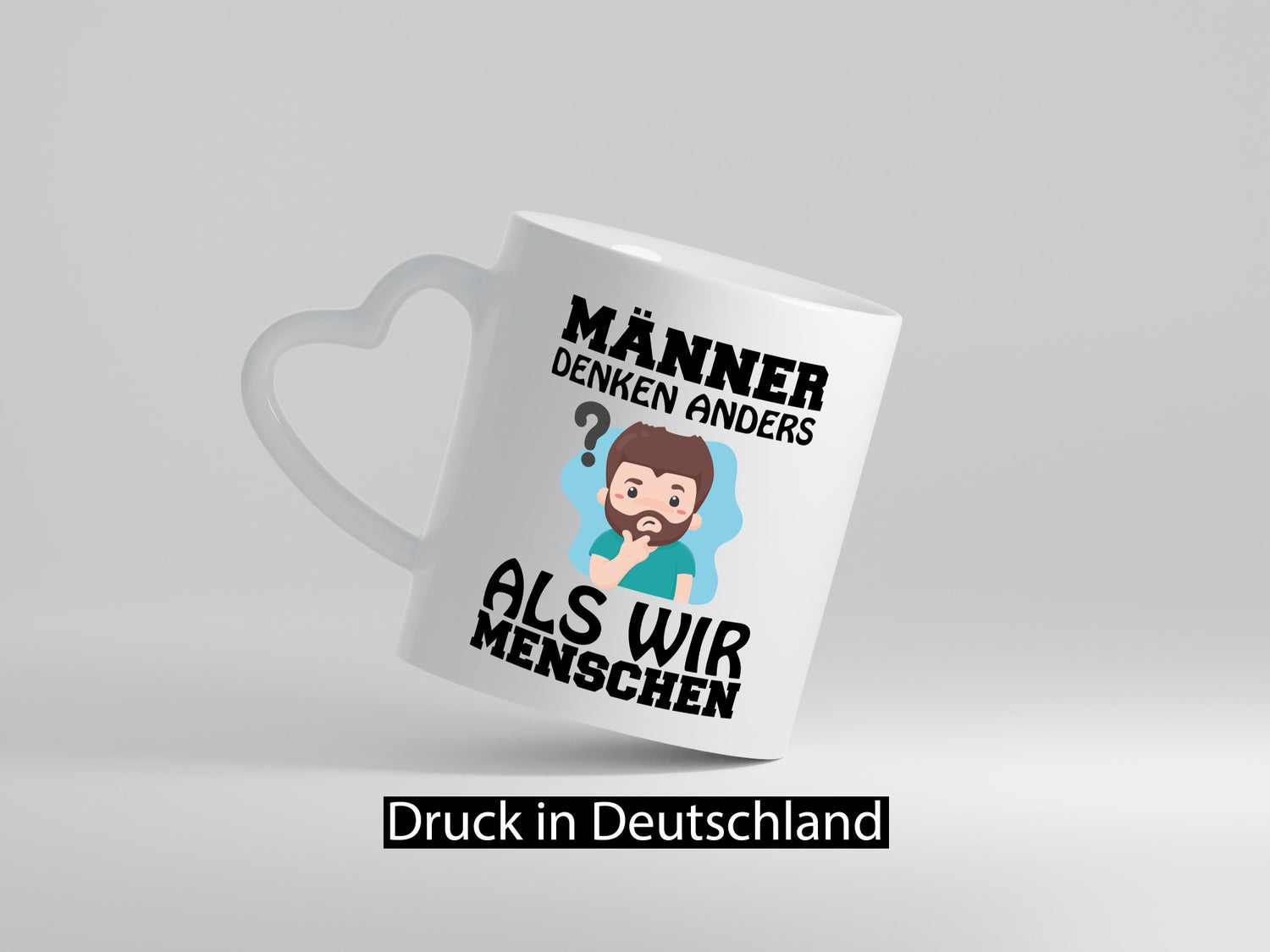 Männer denken anders Geschenkidee Humor Tasse
